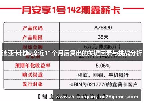 迪亚卡比缺席近11个月后复出的关键因素与挑战分析 迪亚卡比缺席近11个月后复出的关键因素与挑战分析